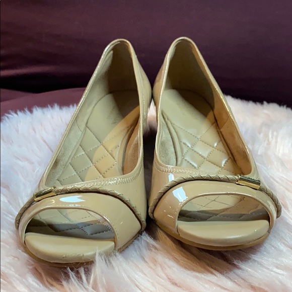 Cole Haan peep toe wedges - Picture 4 of 5
